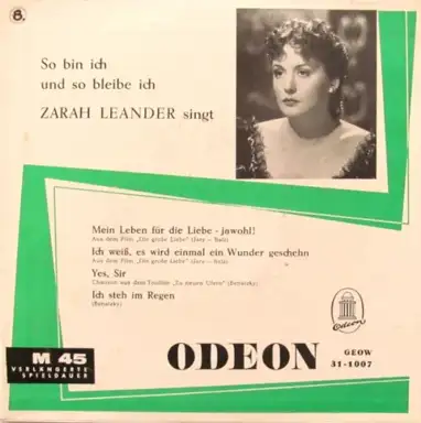 Zarah Leander singt - So bin ich und so bleibe ich
