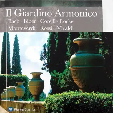 Bach, Biber, Corelli, Locke, Monteverdi, Rossi, Vivaldi