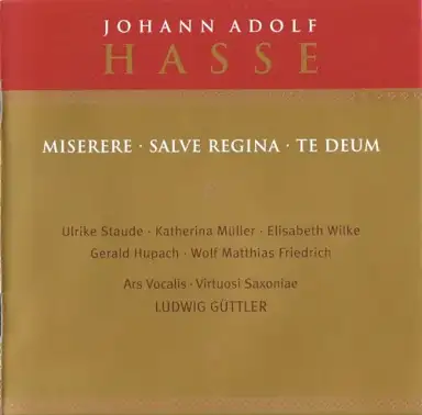 Miserere / Salve Regina / Te Deum