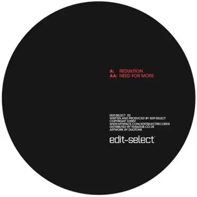 Reduktion / Need For More