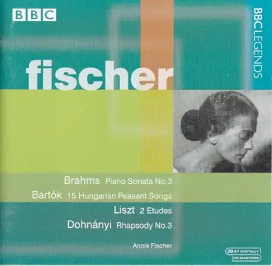 Brahms: Piano Sonata no. 3 / Bartók: 15 Hungarian Peasant Songs / Liszt: 2 Etudes / Dohnányi: Rhapsody no. 3
