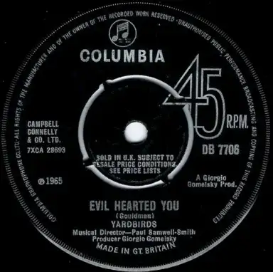 Evil Hearted You / Still I’m Sad