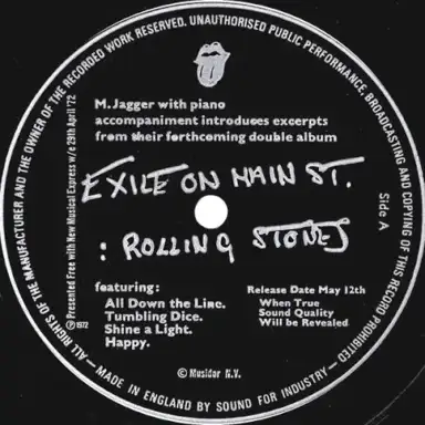 The Rolling Stones / Curved Air / Fanny
