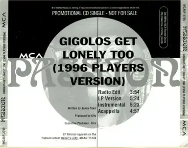 Gigolos Get Lonely Too (1996 Players Version)