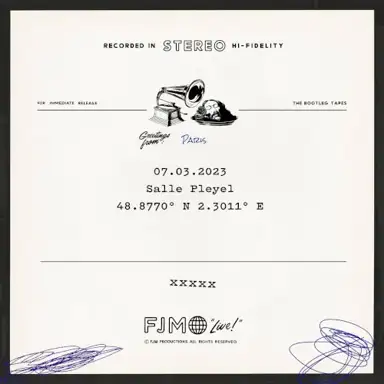 Live at Salle Pleyel, Paris, France 2023-03-07