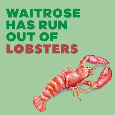 Waitrose Has Run Out of Lobsters