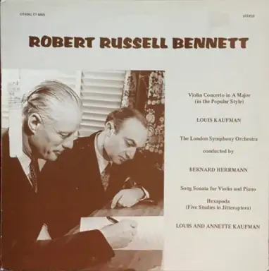 Violin Concerto In A Major (In The Popular Style) / Song Sonata For Violin And Piano / Hexapoda (Five Studies In Jitteroptera)