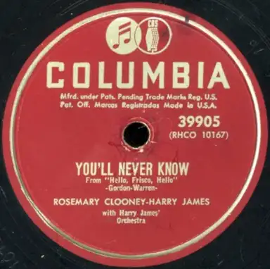 You'll Never Know / The Continental