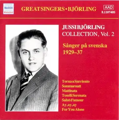 Jussi Björling Collection, Volume 2: Sånger på svenska 1929-37