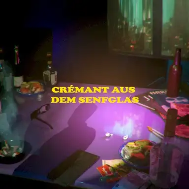 Crémant aus dem Senfglas