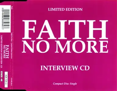 Limited Edition Faith No More Interview CD