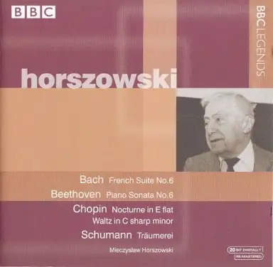 Bach: French Suite no. 6 / Beethoven: Piano Sonata no. 6 / Chopin: Nocturne in E-flat / Waltz in C-sharp minor / Schumann: Träumerei