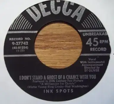 I Don't Stand a Ghost of a Chance With You / I'm Lucky I Have You