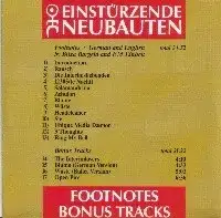 Footnotes & Bonus Tracks