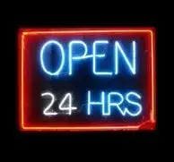 Open 24 Hrs