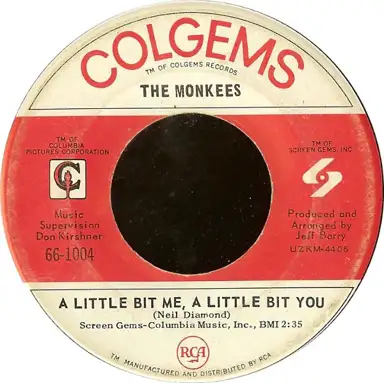 A Little Bit Me, A Little Bit You / The Girl I Knew Somewhere