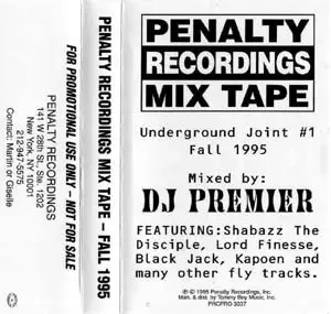 Penalty Recordings Mix Tape - Underground Joint #1 Fall 1995