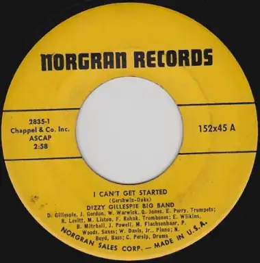I Can't Get Started / Groovin' for Nat