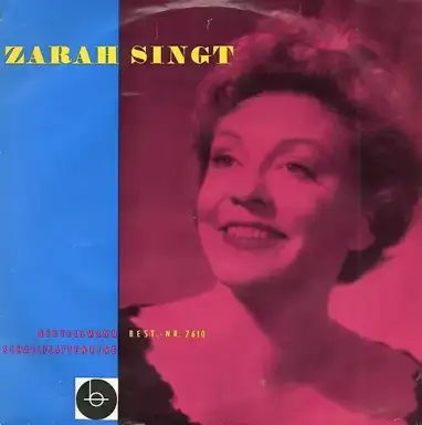 Zarah singt: Der Wind hat mir ein Lied erzählt