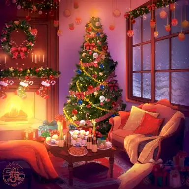 At the Fireplace