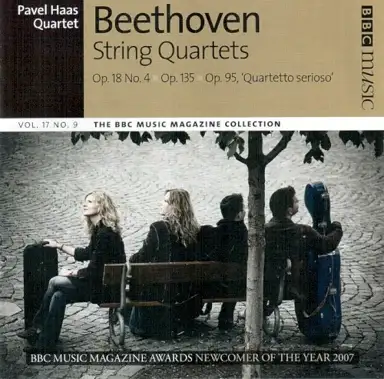 BBC Music, Volume 17, Number 9: String Quartets op. 18 no. 4 / op. 135 / op. 95, ‘Quartetto serioso’