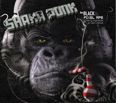 The Black Pixel Ape (Drinking Cigarettes to Take a Break)