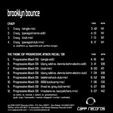 Crazy / The Theme Of (Progressive Attack) Recall '08