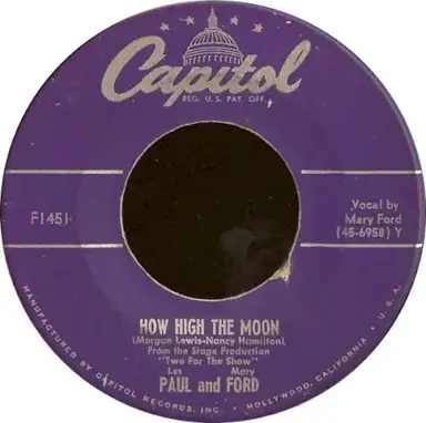 How High the Moon / Walkin' and Whistlin' Blues