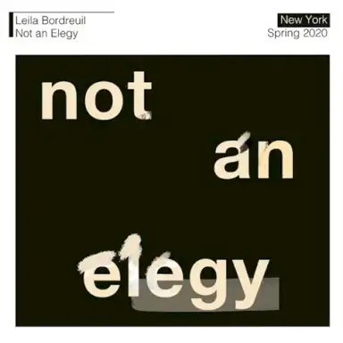 Not an Elegy