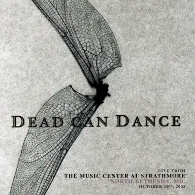 Live from the Music Center at Strathmore, North Bethesda, MD. October 10th, 2005
