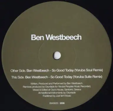 So Good Today (Osunlade Remixes)