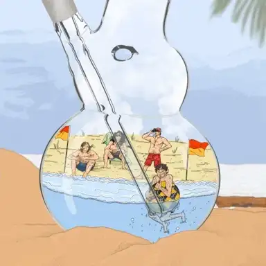 High at the Beach