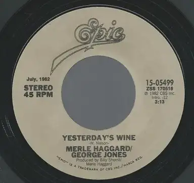 Yesterday’s Wine