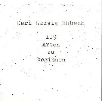 119 Arten zu beginnen
