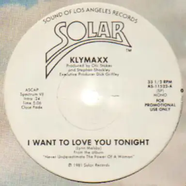 I Want to Love You Tonight