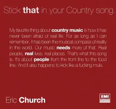 Stick That in Your Country Song