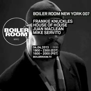 Boiler Room: Frankie Knuckles in New York, Apr 4, 2013