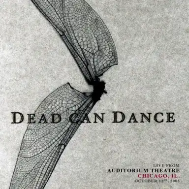 Live from Auditorium Theatre, Chicago, IL. October 12th, 2005